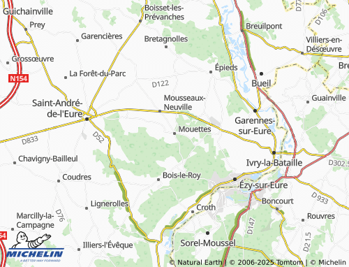 MICHELIN Mouettes map - ViaMichelin