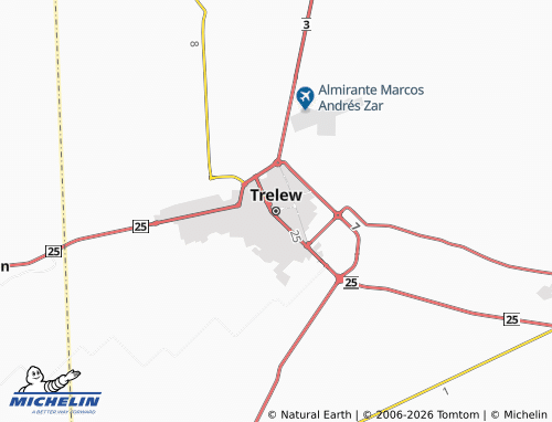 Mappa MICHELIN Trelew - ViaMichelin
