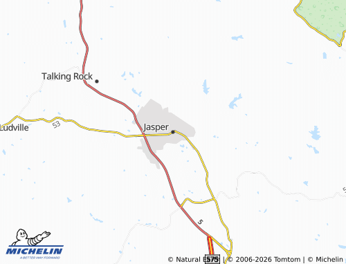 Mappa MICHELIN Jasper - ViaMichelin