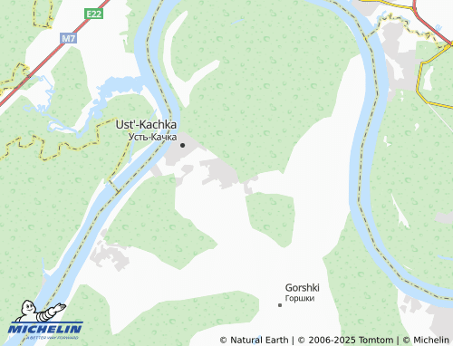 MICHELIN Krasnyy Voskhod map - ViaMichelin