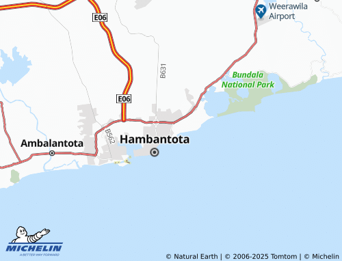 MICHELIN Hambantota East map - ViaMichelin