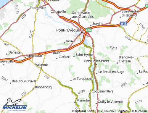 MICHELIN Saint-Hymer map - ViaMichelin