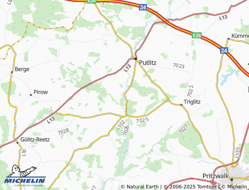 Carte MICHELIN Mansfeld - ViaMichelin
