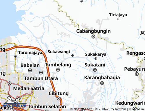 Carte MICHELIN Sukawangi - ViaMichelin
