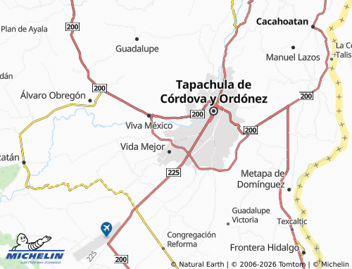 Mappa MICHELIN Palmeiras de Tapachula - ViaMichelin