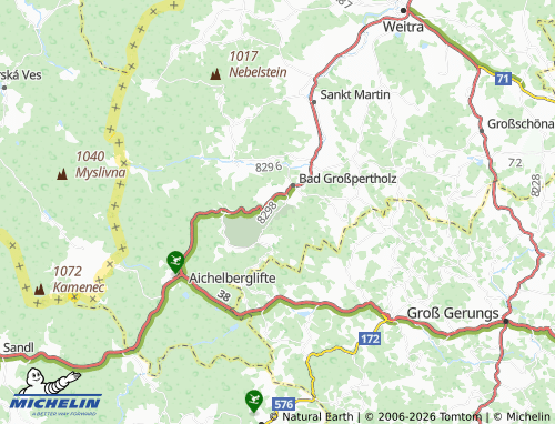 Mapa MICHELIN Scheiben - ViaMichelin