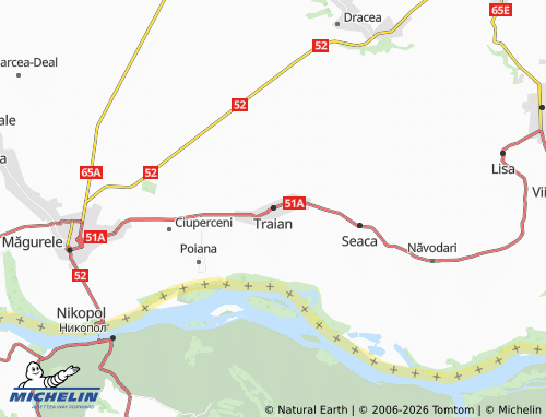 MICHELIN Traian map - ViaMichelin