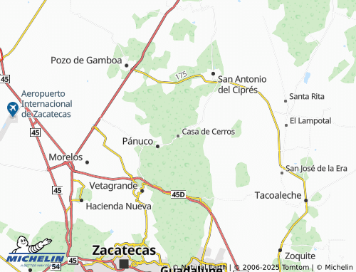 MICHELIN Casa de Cerros map - ViaMichelin