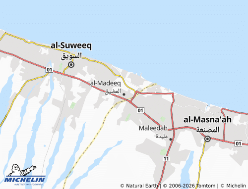 Mappa MICHELIN al-Madeeq - ViaMichelin