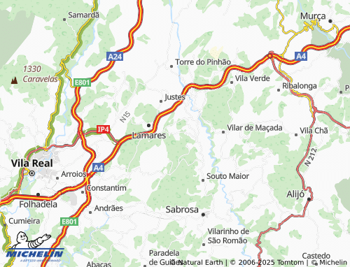 Mapa MICHELIN Paredes - ViaMichelin