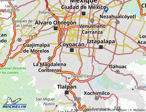 Kaart MICHELIN Rinconada Coyoacán - ViaMichelin