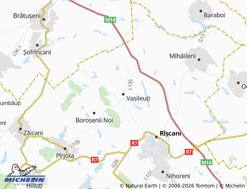 Mapa MICHELIN Vasileuți - ViaMichelin