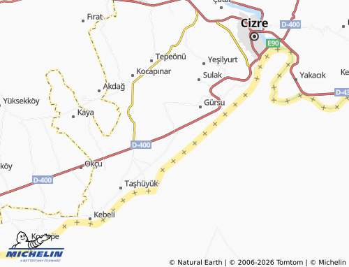 MICHELIN Katran map - ViaMichelin