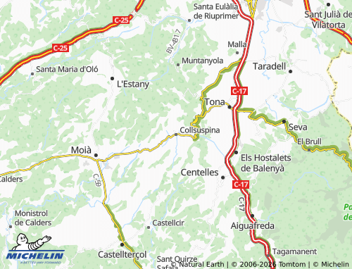 Carte MICHELIN Collsuspina - ViaMichelin