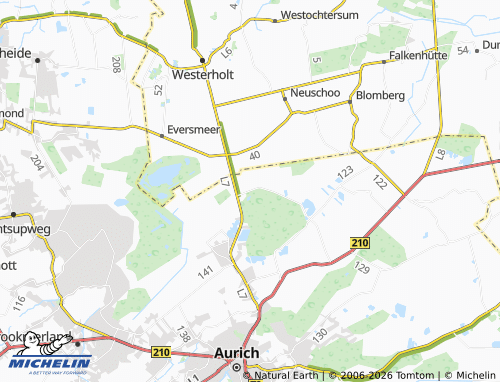 MICHELIN Abelitzmoor map - ViaMichelin