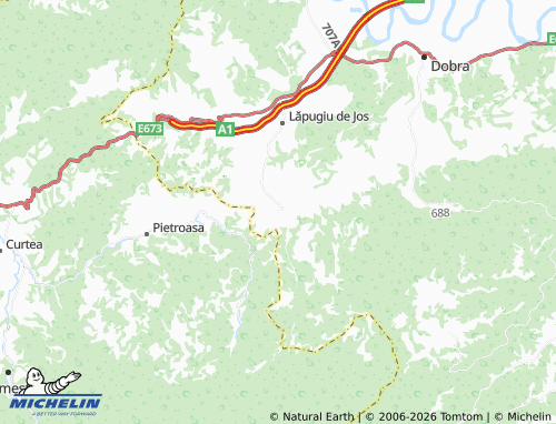 Mappa MICHELIN Lăpugiu De Sus - ViaMichelin