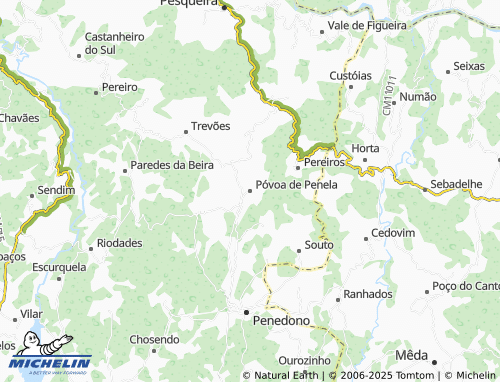 MICHELIN Póvoa de Penela map - ViaMichelin