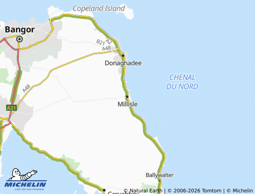 MICHELIN Millisle map - ViaMichelin