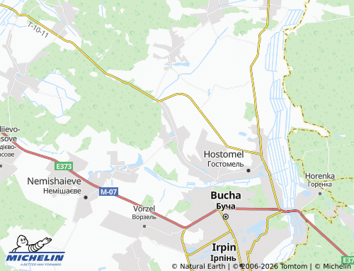 Mapa MICHELIN Blystavytsia - ViaMichelin