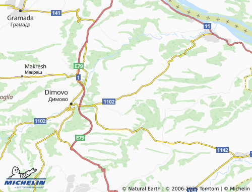 MICHELIN Izvor map - ViaMichelin