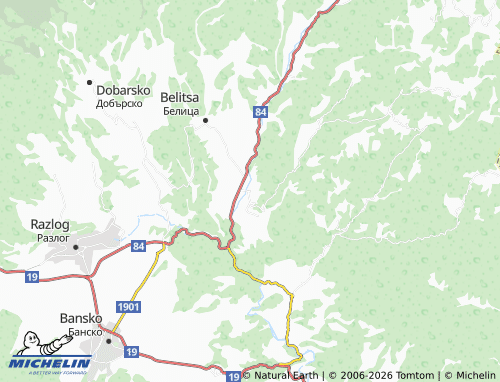 MICHELIN-Landkarte Kraishte - ViaMichelin