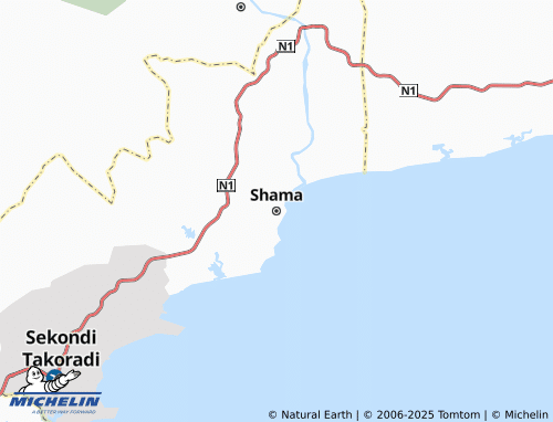 MICHELIN Shama map - ViaMichelin