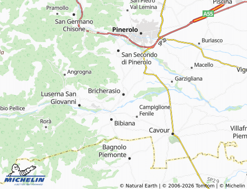 Mappa MICHELIN Bricherasio - ViaMichelin