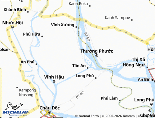 Mapa MICHELIN Tân Thạnh - ViaMichelin