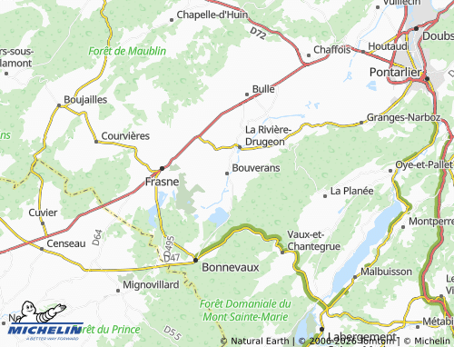 Mapa MICHELIN Bouverans - ViaMichelin