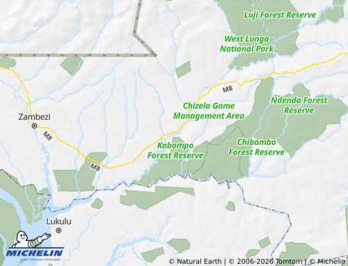 Mappa MICHELIN Kabompo - ViaMichelin