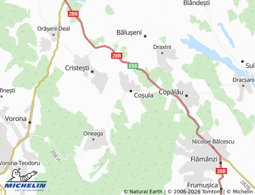 MICHELIN Pădureni map - ViaMichelin