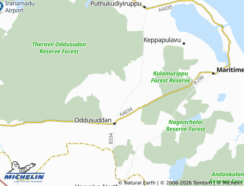Mapa MICHELIN Katchilaimadu - ViaMichelin