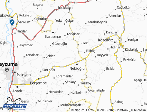 MICHELIN Karaevligeriş map - ViaMichelin