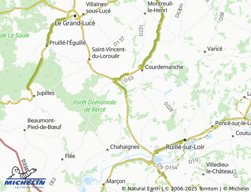 MICHELIN Brives map - ViaMichelin