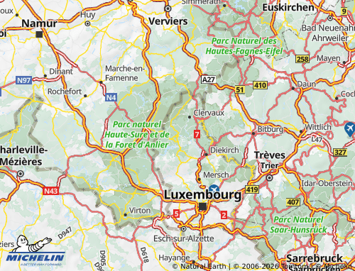 MICHELIN Wiltz map - ViaMichelin