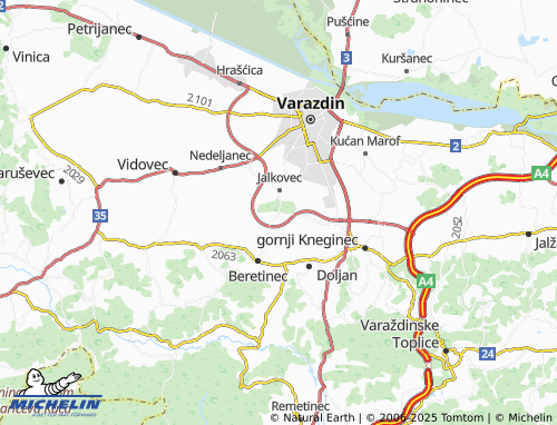 MICHELIN Poljana Biškupečka map - ViaMichelin