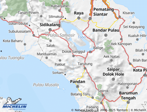 MICHELIN Humbang Hasundutan map - ViaMichelin