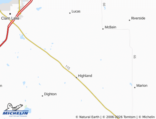 Mapa MICHELIN Highland - ViaMichelin