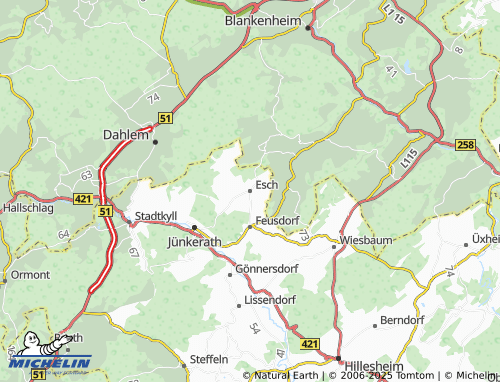 MICHELIN Esch map - ViaMichelin
