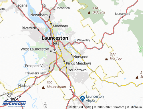 MICHELIN Norwood map - ViaMichelin