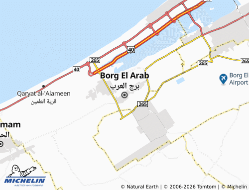 Carte MICHELIN Borg El Arab - ViaMichelin