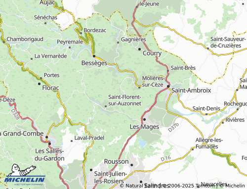 Carte MICHELIN Les Brousses - ViaMichelin