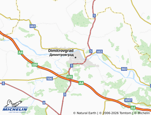 Mappa MICHELIN Dimitrovgrad - ViaMichelin