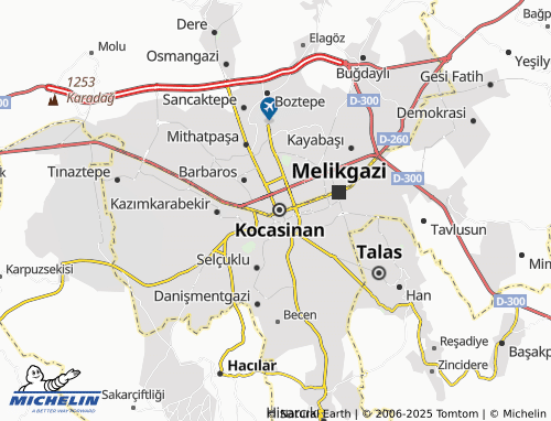 MICHELIN Gevher Nesibe map - ViaMichelin