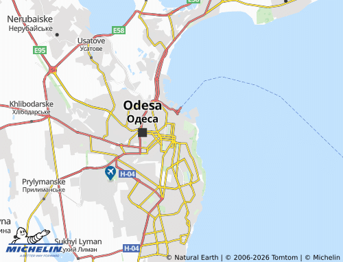 Mapa MICHELIN Prymorskyi - ViaMichelin