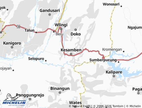 MICHELIN Kesamben map - ViaMichelin