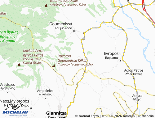 Carte MICHELIN Gerakonas - ViaMichelin