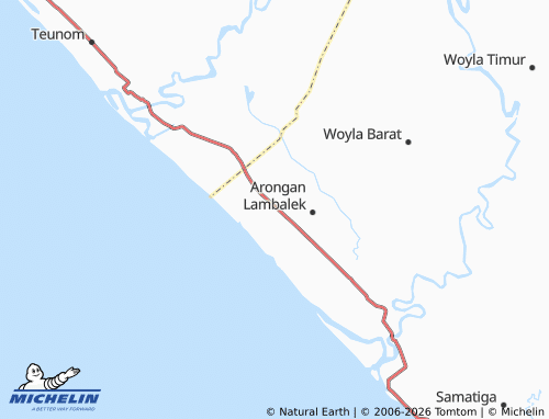 MICHELIN Seuneubok Teungoh map - ViaMichelin