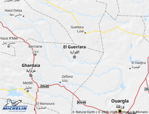 MICHELIN al-Qararah map - ViaMichelin
