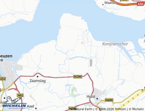 Kaart MICHELIN Hengstdijk - ViaMichelin